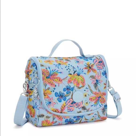 Kipling New Kichirou Lunch Bag Insulated Wild Flowers NWT - Picture 4 of 15